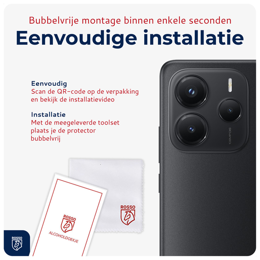 Rosso Xiaomi Redmi Note 14 5G Camera Lens Protector Transparant afbeelding 6