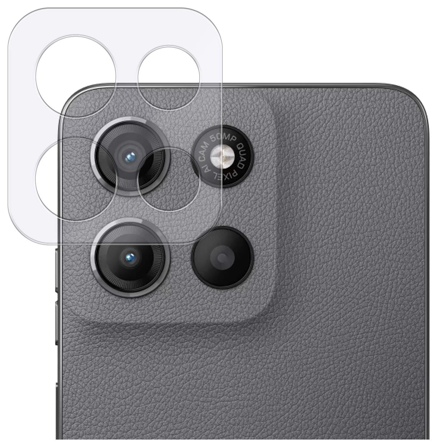 Rosso Motorola Moto G15 / G15 Power Camera Lens Protector Transparant afbeelding 1