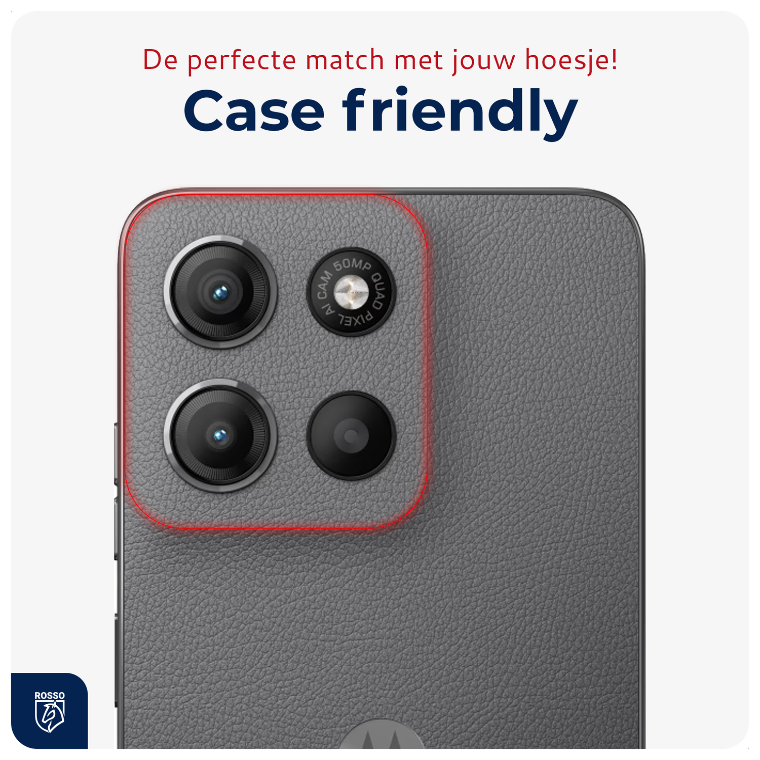 Rosso Motorola Moto G15 / G15 Power Camera Lens Protector Transparant afbeelding 7