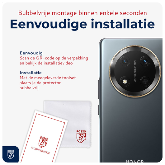 Rosso Honor Magic 7 Lite Camera Lens Protector Transparant afbeelding 4