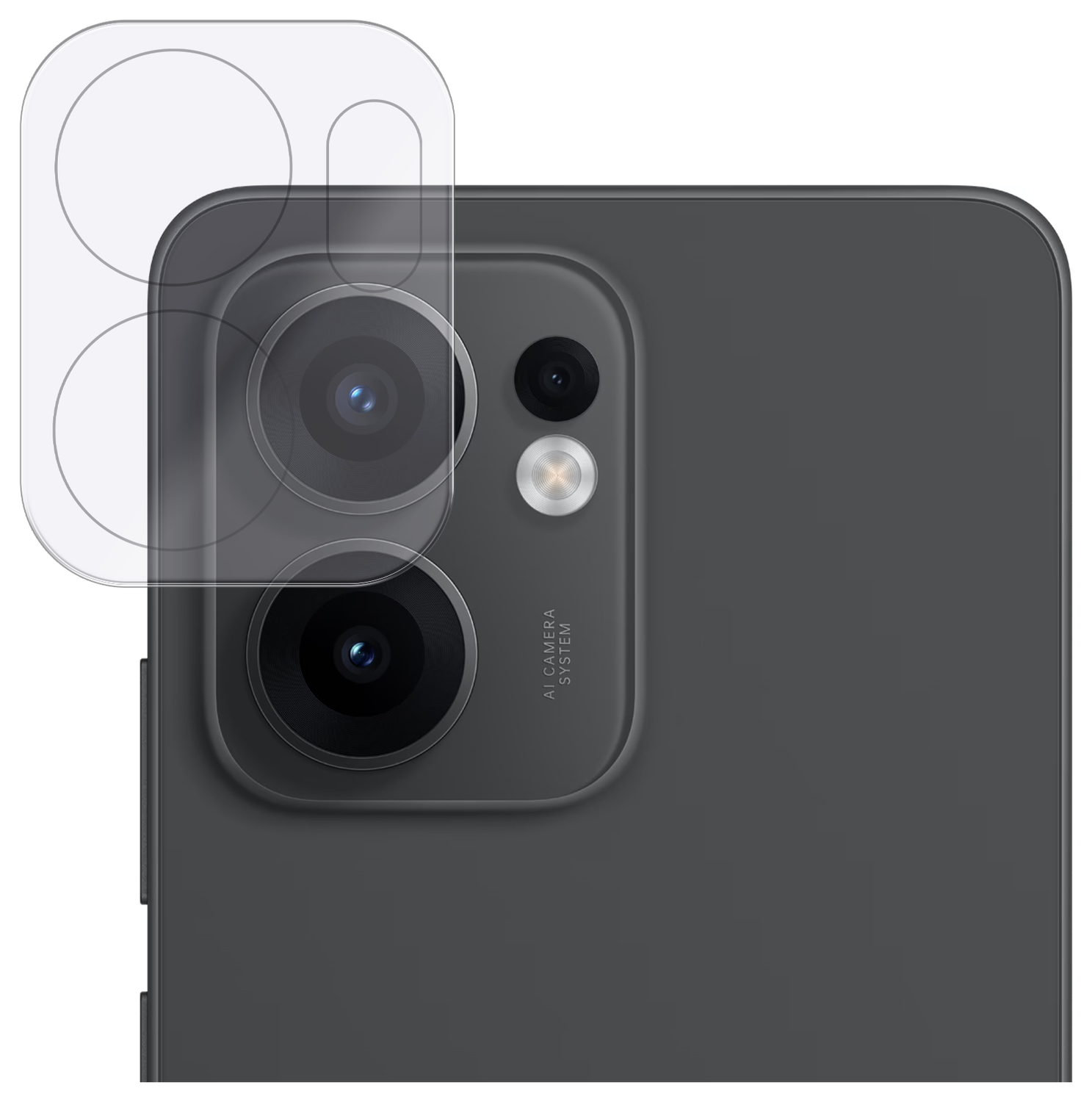 Rosso Oppo Reno 13 F Camera Lens Protector Transparant afbeelding 1