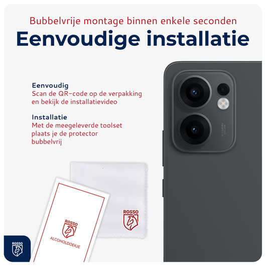 Rosso Oppo Reno 13 F Camera Lens Protector Transparant afbeelding 6