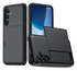Samsung Galaxy A16 Hoesje met Slider Kaarthouder Back Cover Zwart afbeelding 1