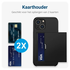 Samsung Galaxy A16 Hoesje met Slider Kaarthouder Back Cover Zwart afbeelding 2