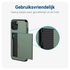 Samsung Galaxy A16 Hoesje met Slider Kaarthouder Back Cover Groen afbeelding 7