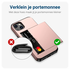 Samsung Galaxy A16 Hoesje met Slider Kaarthouder Back Cover Roze afbeelding 6
