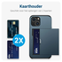 Samsung Galaxy A16 Hoesje met Slider Kaarthouder Back Cover Blauw afbeelding 2