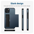 Samsung Galaxy A16 Hoesje met Slider Kaarthouder Back Cover Blauw afbeelding 7