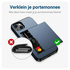Samsung Galaxy A16 Hoesje met Slider Kaarthouder Back Cover Blauw afbeelding 9