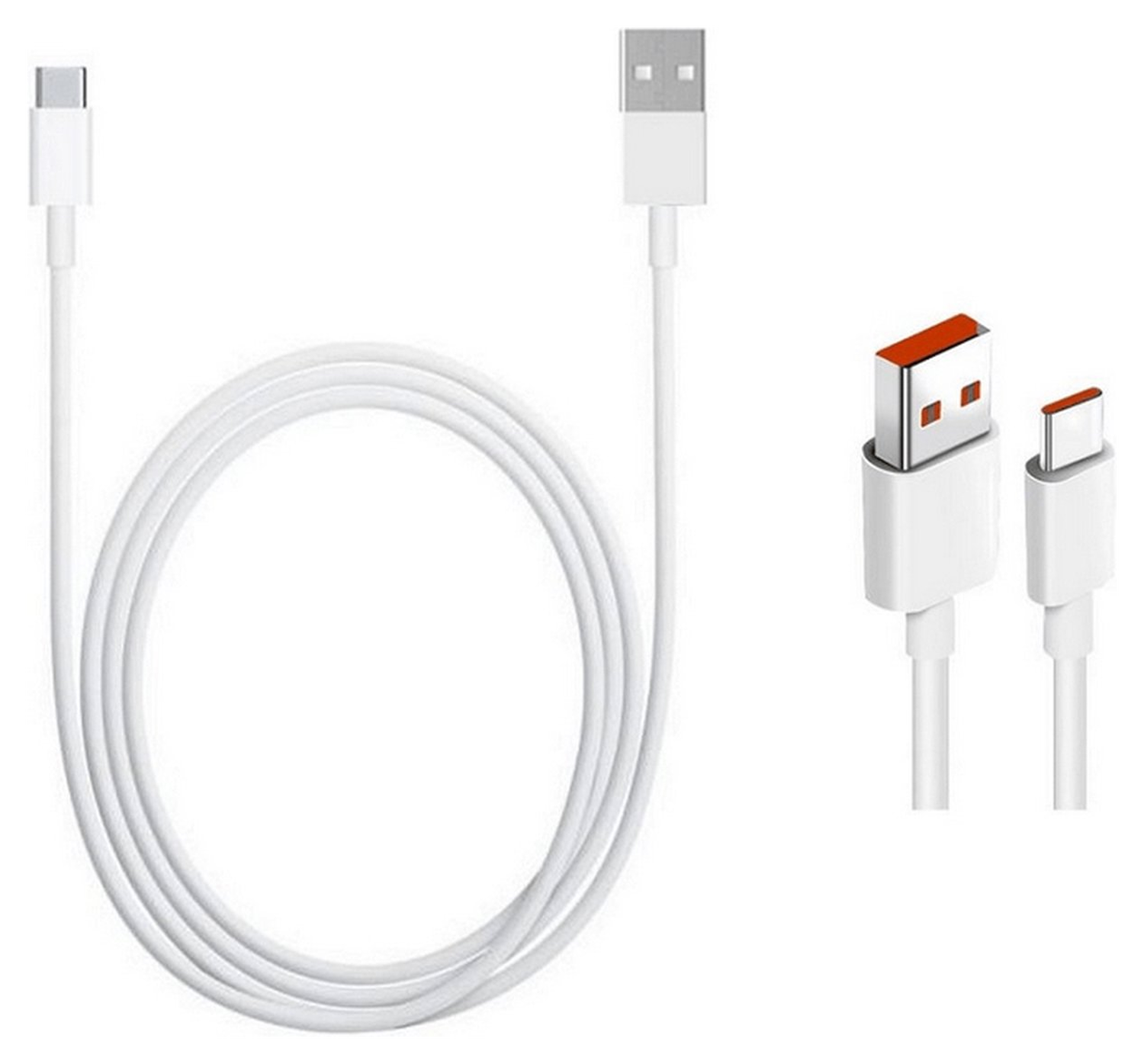 Originele Xiaomi USB-A naar USB-C Kabel 6A 1M Wit afbeelding 6