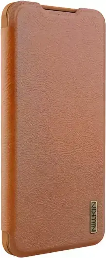 Nillkin Qin Pro Samsung Galaxy S25 Edge Hoesje Book Case met Camera Slider Bruin afbeelding 9