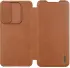 Nillkin Qin Pro Samsung Galaxy S25 Edge Hoesje Book Case met Camera Slider Bruin afbeelding 2