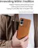 Nillkin Qin Pro Samsung Galaxy S25 Edge Hoesje Book Case met Camera Slider Bruin afbeelding 5