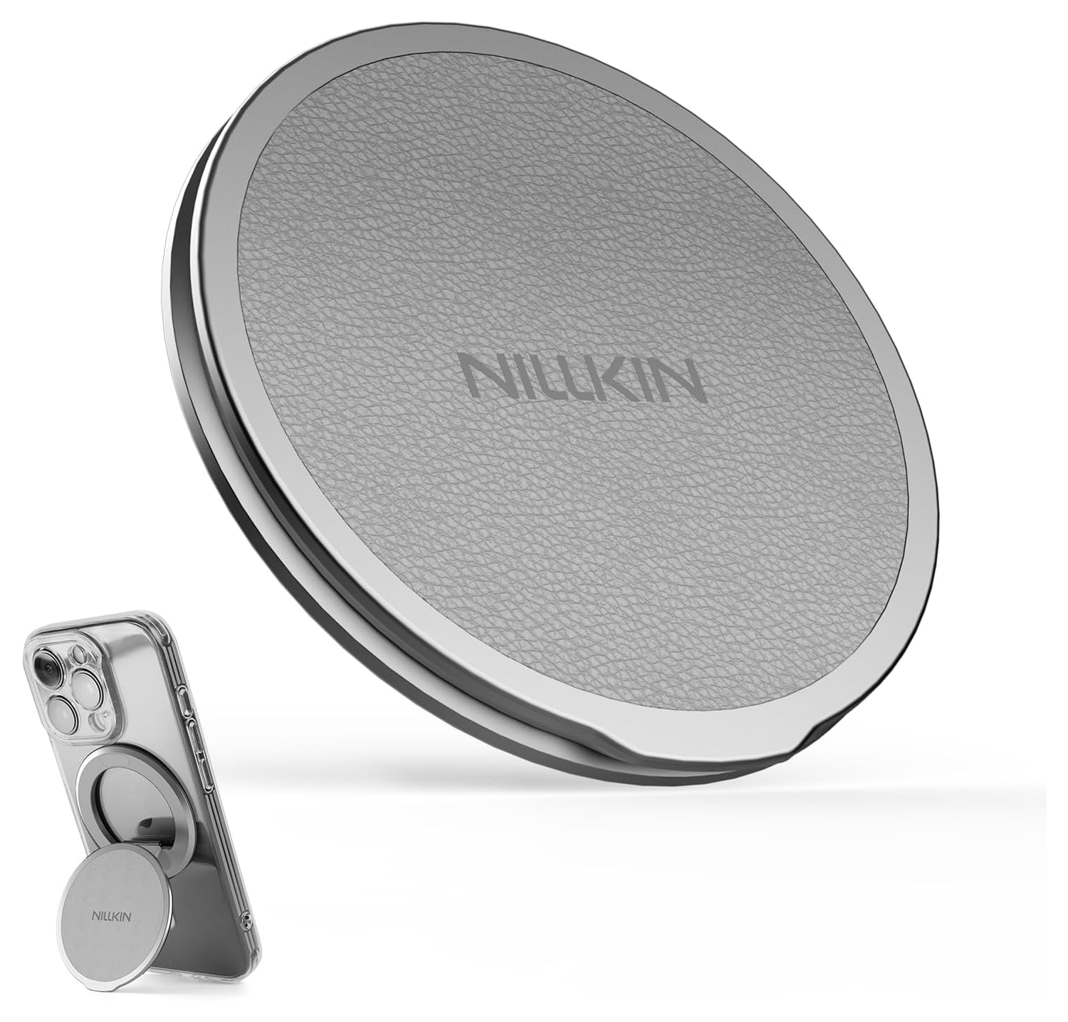Nillkin Magnetische MagSafe Grip Houder Standaard Grijs afbeelding 1