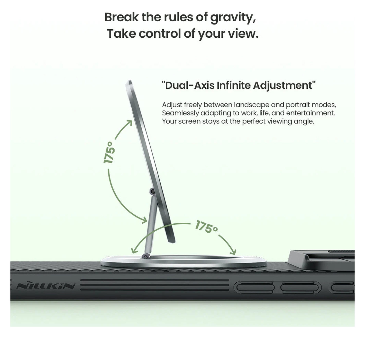 Nillkin Magnetische MagSafe Grip Houder Standaard Grijs afbeelding 7
