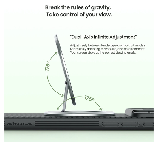 Nillkin Magnetische MagSafe Grip Houder Standaard Grijs afbeelding 7