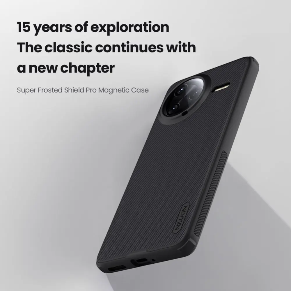 Nillkin Frosted Shield Xiaomi Poco X7 Ultra Hoesje MagSafe Back Cover Zwart afbeelding 7