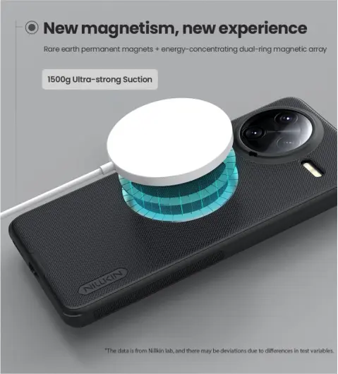 Nillkin Frosted Shield Xiaomi Poco X7 Ultra Hoesje MagSafe Back Cover Zwart afbeelding 4