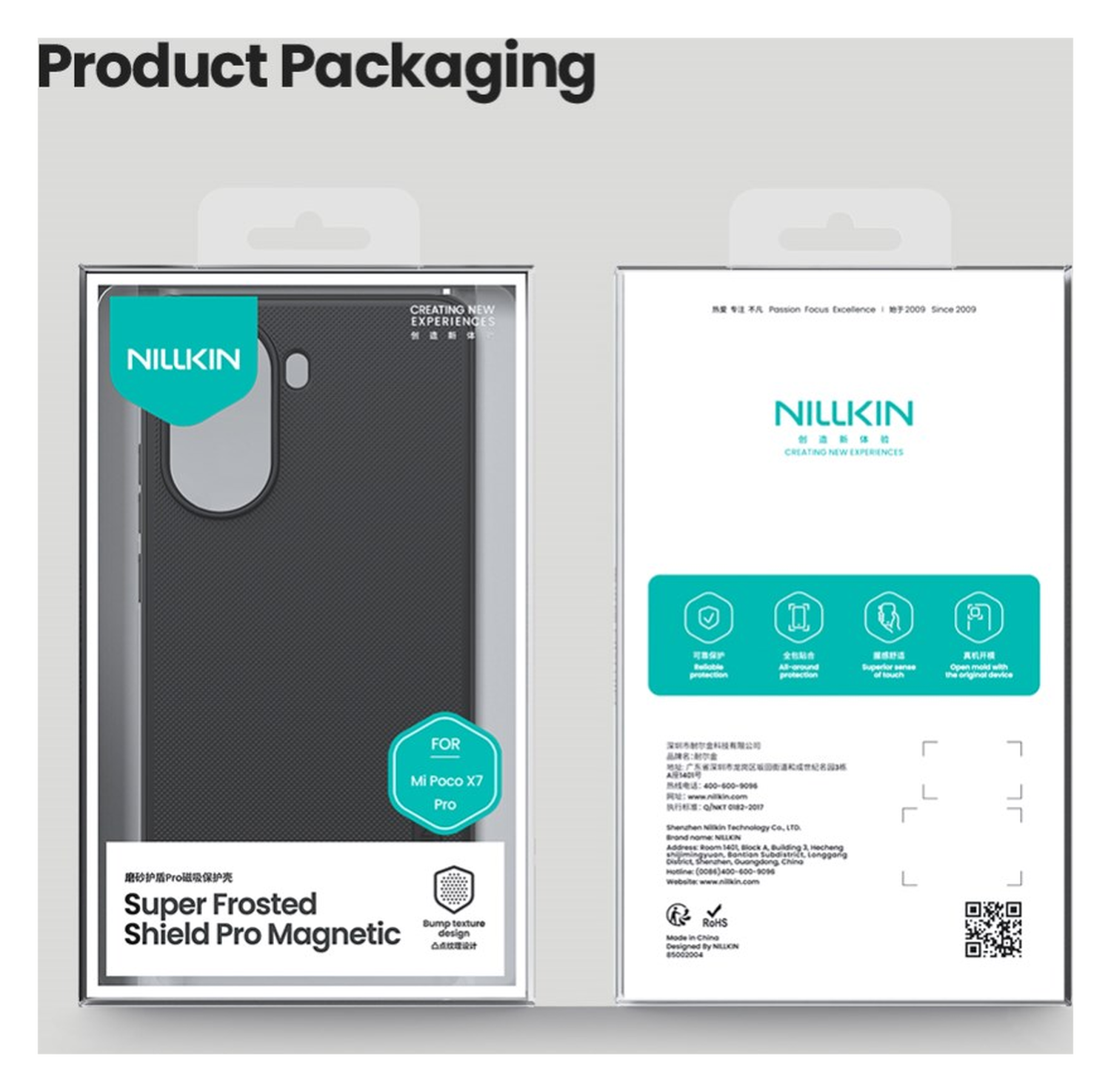 Nillkin Frosted Shield Xiaomi Poco X7 Pro Hoesje MagSafe Back Cover Zwart afbeelding 15