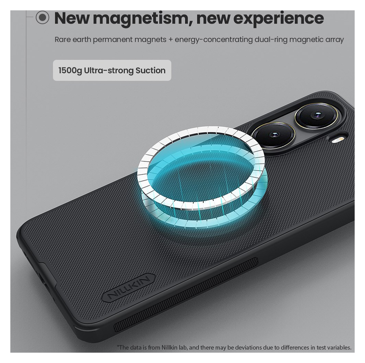 Nillkin Frosted Shield Xiaomi Poco X7 Pro Hoesje MagSafe Back Cover Zwart afbeelding 3