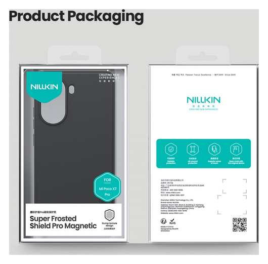 Nillkin Frosted Shield Xiaomi Poco X7 Pro Hoesje MagSafe Back Cover Zwart afbeelding 15