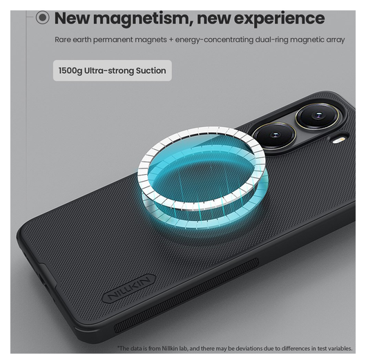 Nillkin Frosted Shield Xiaomi Poco X7 Pro Hoesje MagSafe Back Cover Zwart afbeelding 3