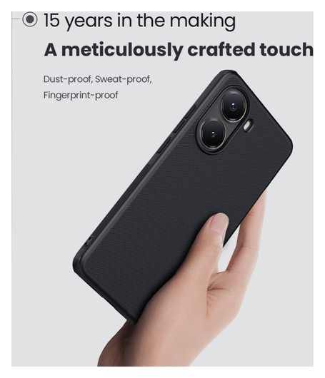 Nillkin Frosted Shield Xiaomi Poco X7 Pro Hoesje MagSafe Back Cover Zwart afbeelding 5