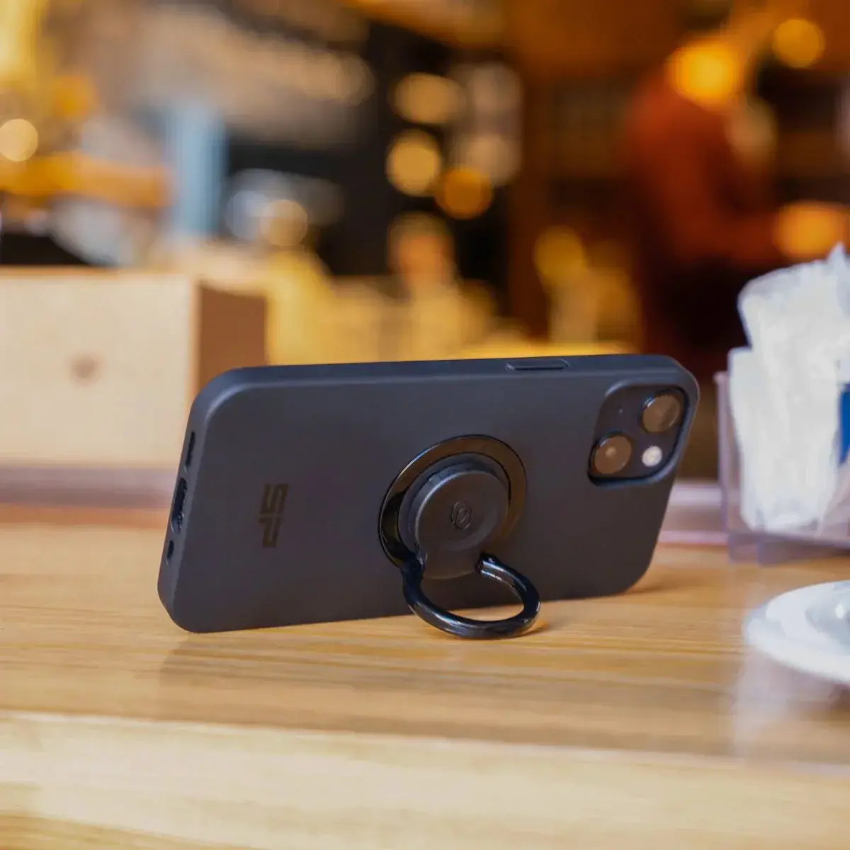 SP Connect Ring Mount SPC - Telefoon Ring Standaard voor SPC Hoesjes Zwart afbeelding 5