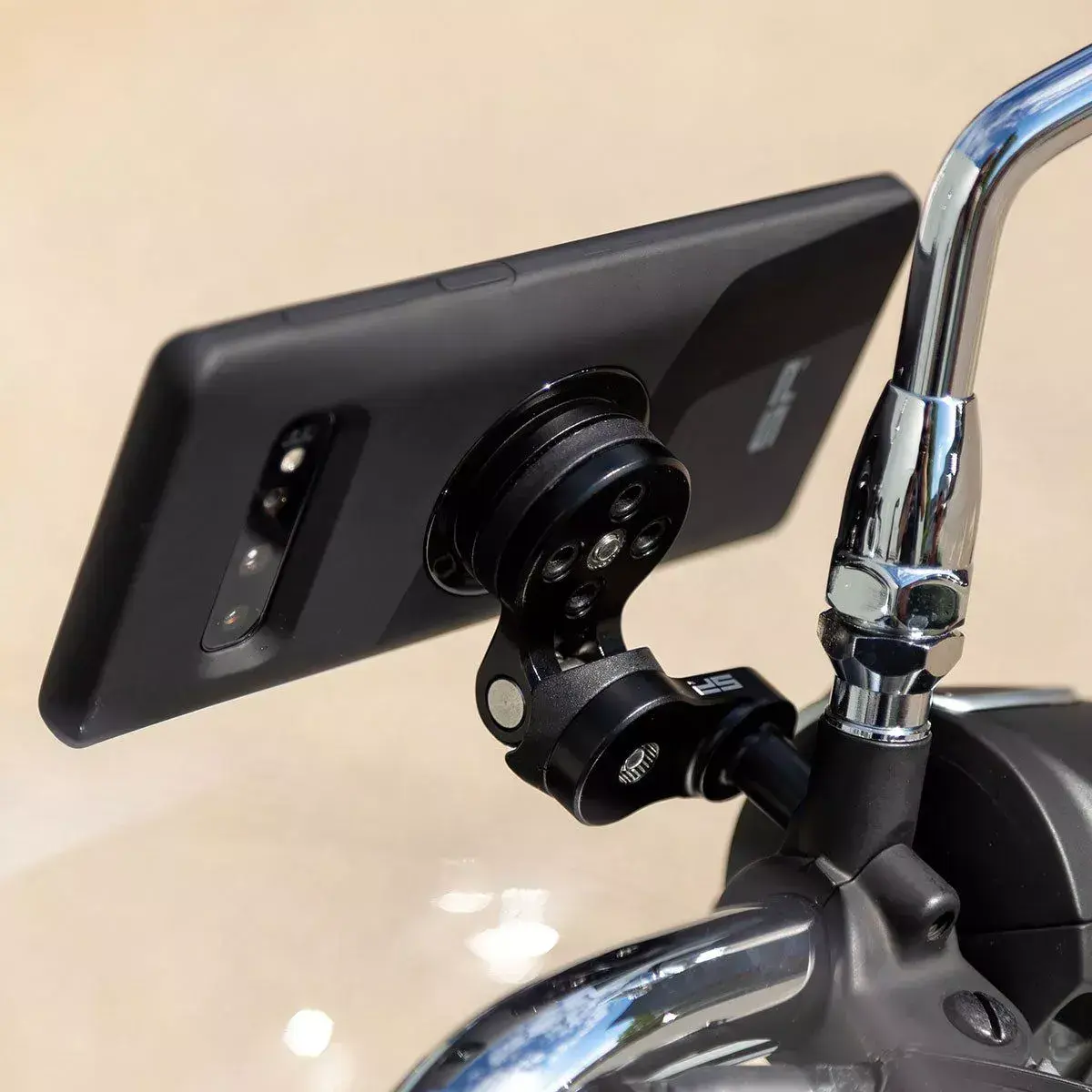 SP Connect Clutch Mount Pro SPC Motorhouder voor rem- of koppelingsbeugel Chrome afbeelding 6