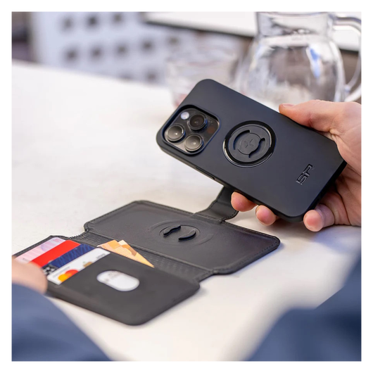 SP Connect SPC+ Magnetic Card Wallet Flip Case - MagSafe Kaarthouder Zwart (M) afbeelding 3