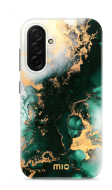 MIO MagSafe Samsung Galaxy A26 Hoesje Hard Shell Back Cover Green Marble afbeelding