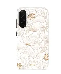 MIO MagSafe Samsung Galaxy A26 Hoesje Hard Shell Back Cover White Roses afbeelding