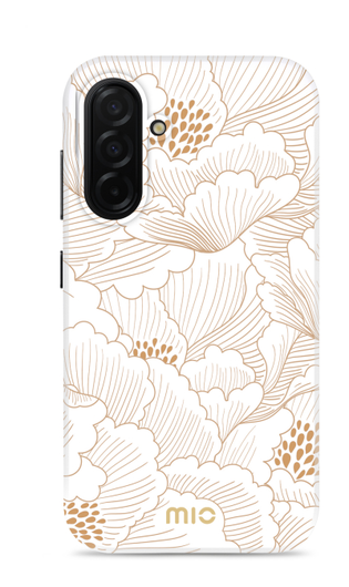 MIO MagSafe Samsung Galaxy A26 Hoesje Hard Shell Back Cover White Roses afbeelding 1