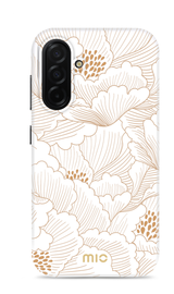 MIO MagSafe Samsung Galaxy A26 Hoesje Hard Shell Back Cover White Roses