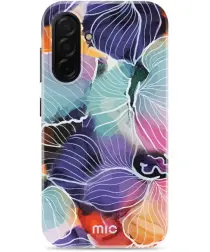 MIO MagSafe Samsung Galaxy A26 Hoesje Hard Shell Back Cover Flowers afbeelding