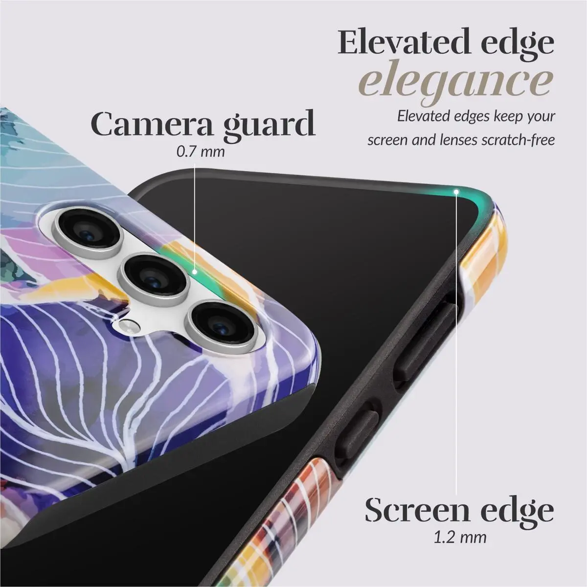 MIO MagSafe Samsung Galaxy A26 Hoesje Hard Shell Back Cover Flowers afbeelding 4
