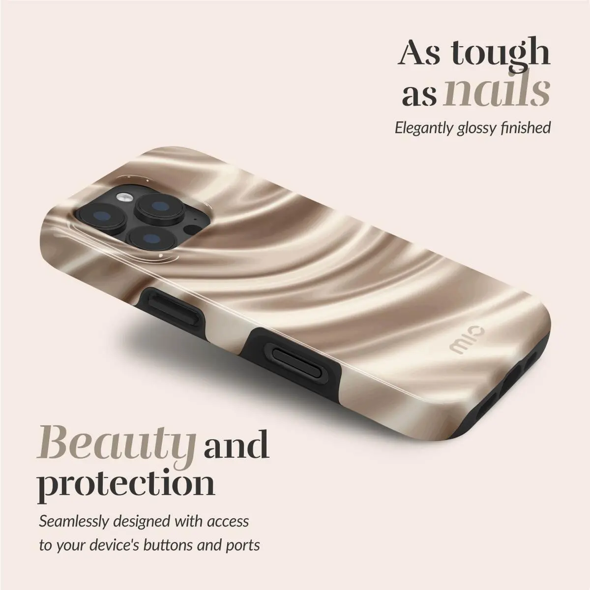 MIO MagSafe iPhone 16e Hoesje Hard Shell Back Cover Silky Dreams afbeelding 2