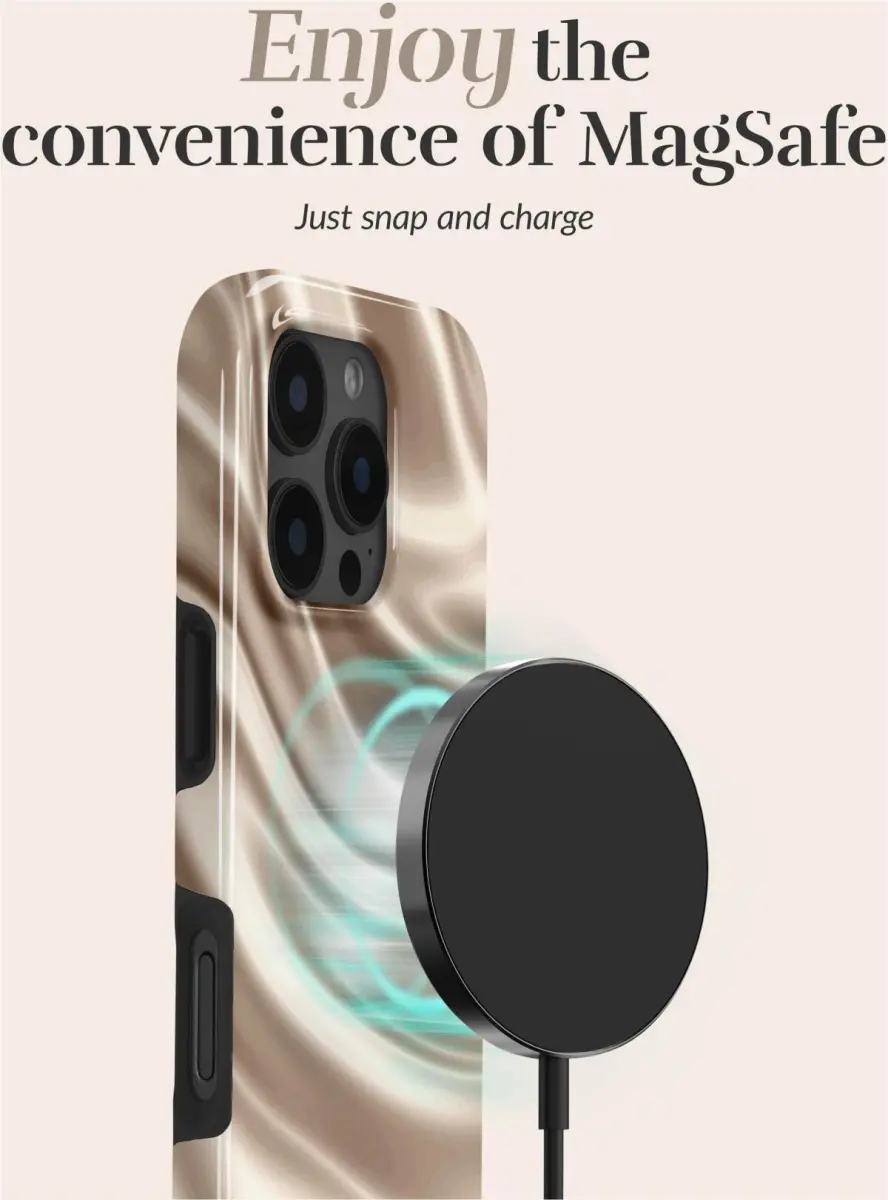 MIO MagSafe iPhone 16e Hoesje Hard Shell Back Cover Silky Dreams afbeelding 3
