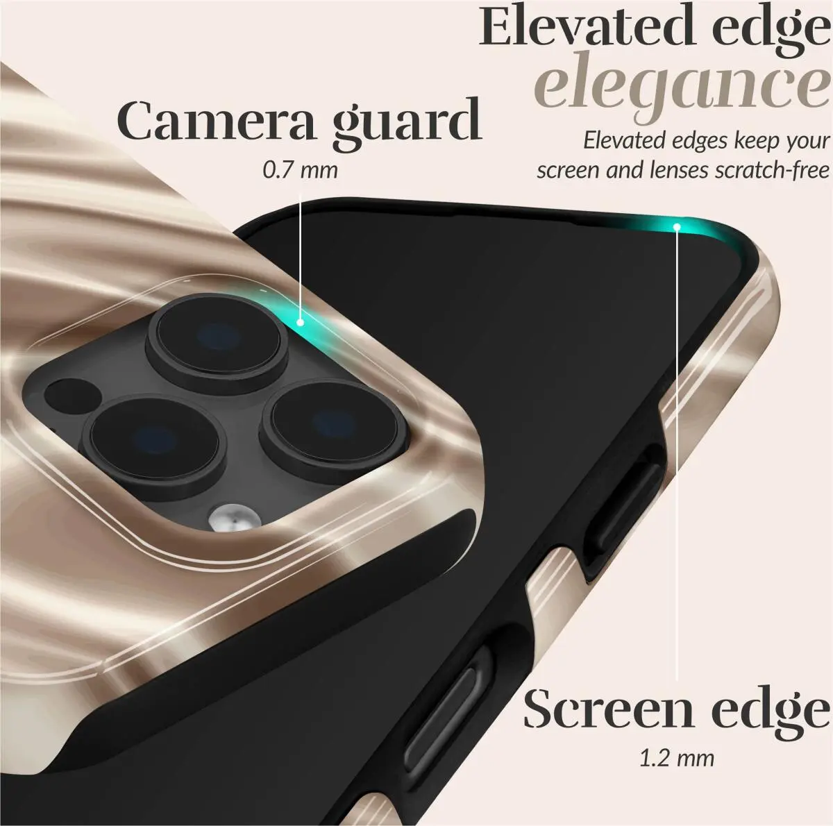 MIO MagSafe iPhone 16e Hoesje Hard Shell Back Cover Silky Dreams afbeelding 5