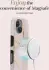 MIO MagSafe iPhone 16e Hoesje Hard Shell Back Cover Gold Marble afbeelding 3