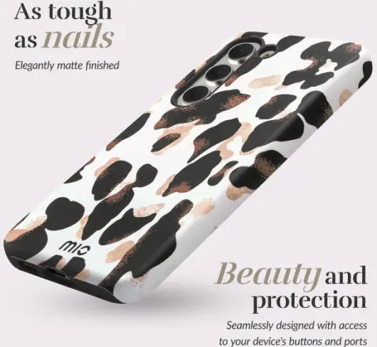 MIO MagSafe Samsung Galaxy S25 Edge Hoesje Back Cover Leopard afbeelding 2