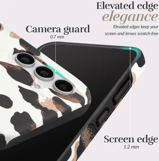 MIO MagSafe Samsung Galaxy S25 Edge Hoesje Back Cover Leopard afbeelding 4