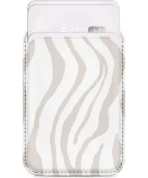MIO Card Holder Universele MagSafe Kaarthouder / Pasjeshouder Sandy Zebra afbeelding