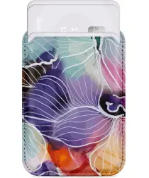 MIO Card Holder Universele MagSafe Kaarthouder / Pasjeshouder Flowers afbeelding