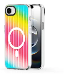 Dux Ducis Zest MagSafe Apple iPhone 16e Hoesje Back Cover Regenboog afbeelding