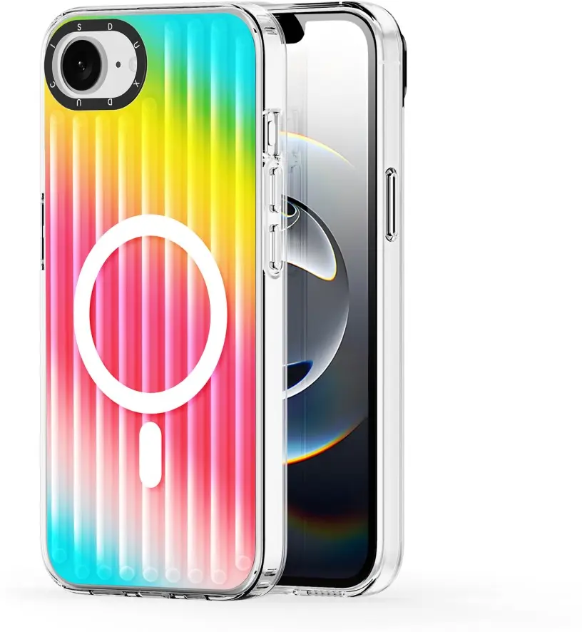 Dux Ducis Zest MagSafe Apple iPhone 16e Hoesje Back Cover Regenboog afbeelding 1