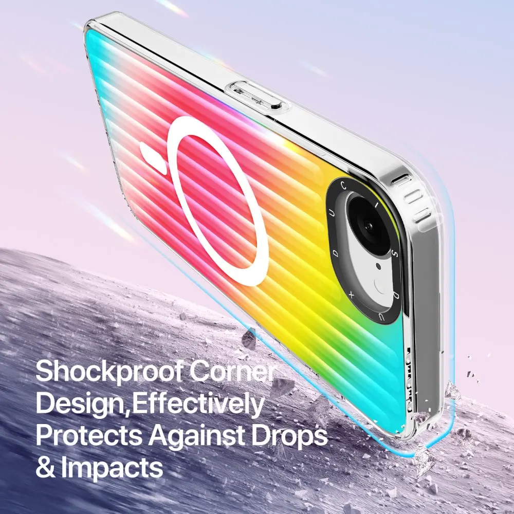 Dux Ducis Zest MagSafe Apple iPhone 16e Hoesje Back Cover Regenboog afbeelding 5