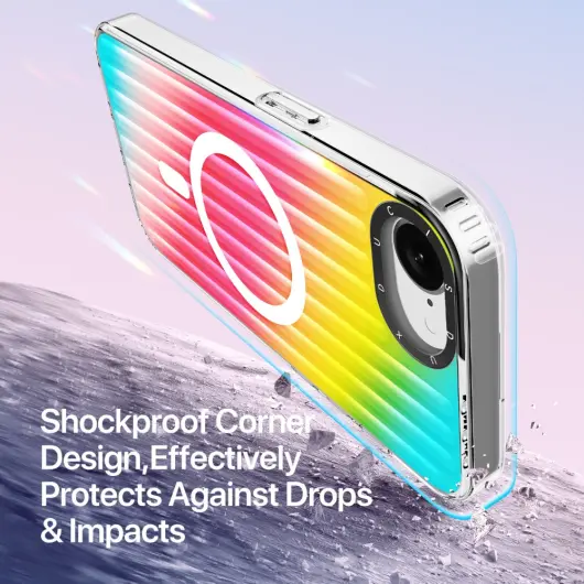 Dux Ducis Zest MagSafe Apple iPhone 16e Hoesje Back Cover Regenboog afbeelding 5