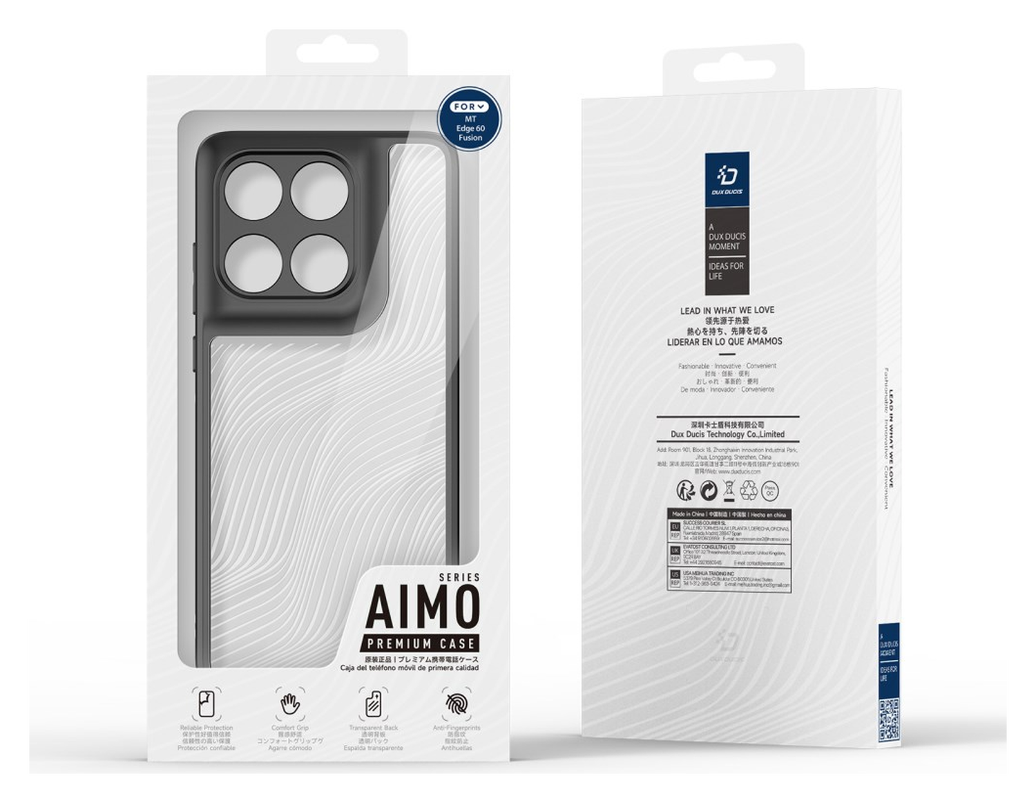 Dux Ducis Aimo Motorola Edge 60 Fusion Hoesje Back Cover Zwart afbeelding 10