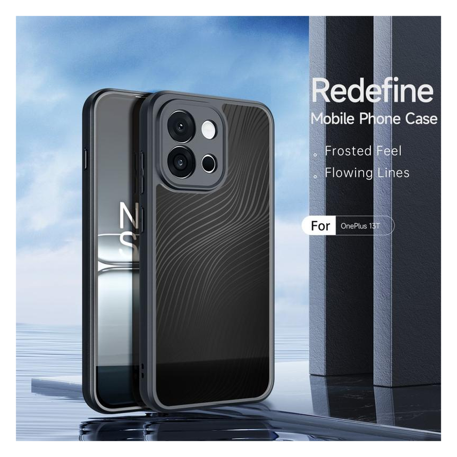 Dux Ducis Aimo OnePlus 13T Hoesje Back Cover Zwart afbeelding 3
